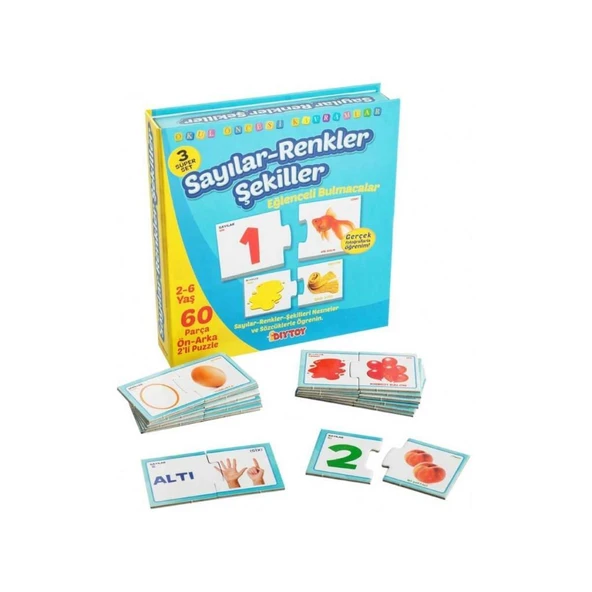 Eğlenceli Bulmacalar - Sayılar Renkler Şekiller