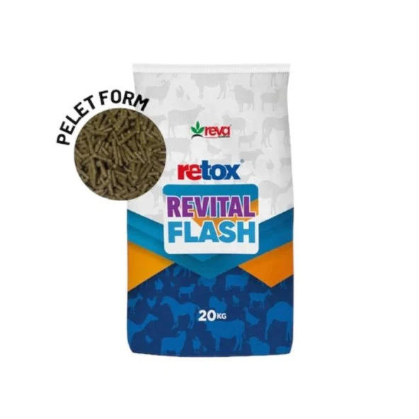 Retox Revital Flash Küçükbaş Hayvanlar İçin Verim Arttırıcı Yem Katkı-20 Kg