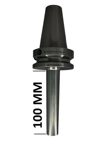 BT40 MCA10 - 100 BOY VİDALI TUTUCU M10X100 BOY VİDALI TUTUCU 20.000 devir balans alınmıştır