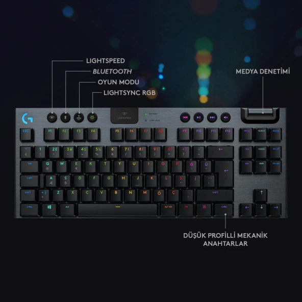 Logitech G913 TKL GL Linear İngilizce Klavye