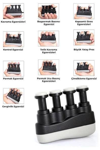 Midex F15 Gitar Çalmak İçin Parmak Güçlendirici Parmak Kuvvetlendirme Cihazı - Resim 2