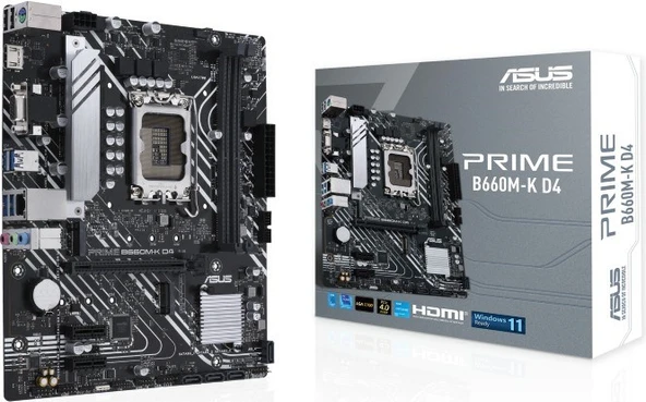 Asus Prime B660M-K D4 B660 5333 Mhz DDR4 LGA1700 Matx Anakart