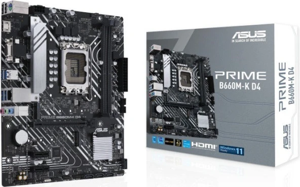 Asus Prime B660M-K D4 B660 5333 Mhz DDR4 LGA1700 Matx Anakart
