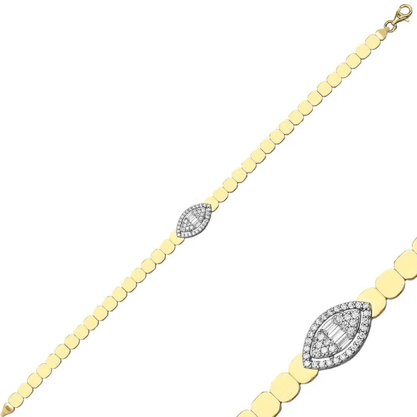 Beget Altın Bileklik Petek 14K Gold