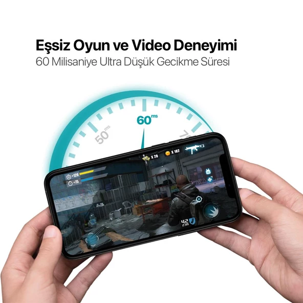Ttec Dokunmatik Suya Dayanıklı Uzun Şarj Ömürlü Bluetooth 5.1 Bluetooth Kulaklık 60ms Gecikme Derin Bas - 12