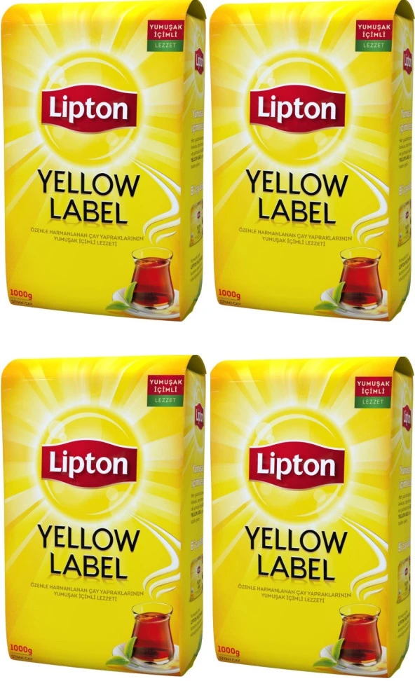 Lipton Yellow Label Siyah Çay 4x1 Kg
