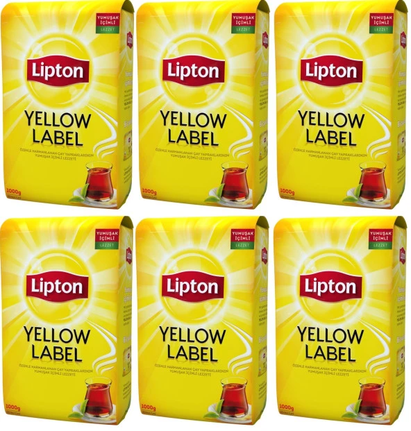 Lipton Yellow Label Siyah Çay 6x1 Kg