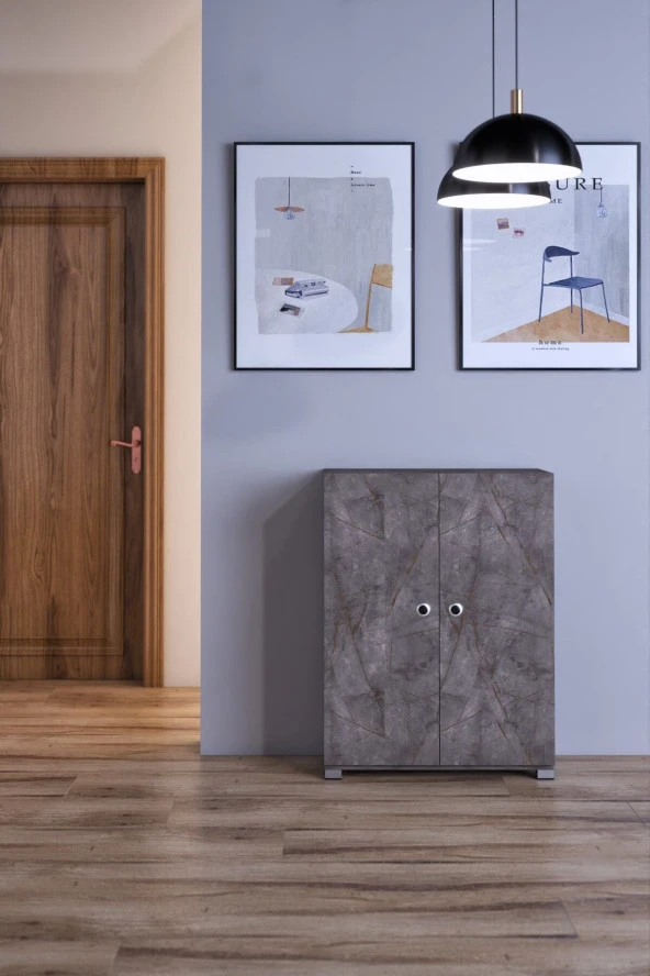 Mokaparkavm Prenses Ayakkabı Dolabı Ayakkabılık Fonksiyonel Çok Amaçlı Dolap - 2