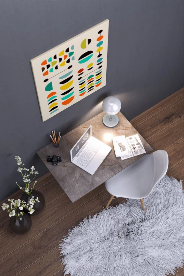 Mokaparkavm Kamelya Duvara Monte Katlanabilir Yemek Masası Çalışma Masası - 3