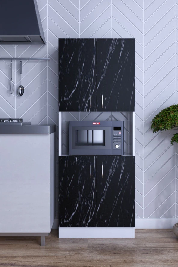 Mokaparkavm Nisan Cok Amaçlı Mikrodalga Fırın Dolabı