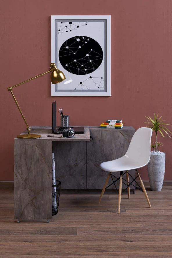 Mokaparkavm Flor Çok Amaçlı Çalışma Masası - 3