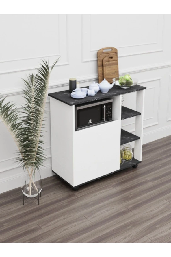 Mokaparkavm Bozlale Mikrodalga Fırın Dolabı Kahve Dolabı