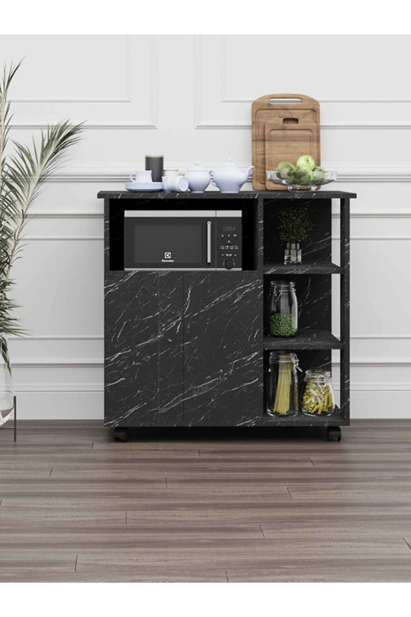 Mokaparkavm Bozlale Mikrodalga Fırın Dolabı Kahve Dolabı - 2