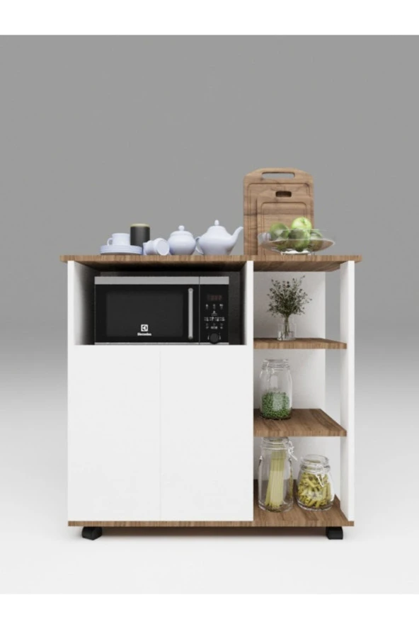 Mokaparkavm Bozlale Mikrodalga Fırın Dolabı Kahve Dolabı - 2