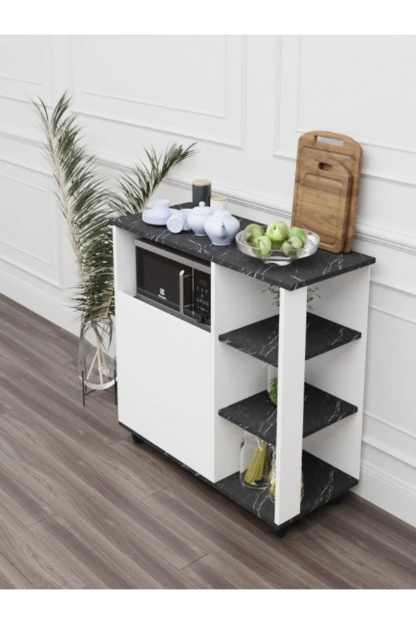 Mokaparkavm Bozlale Mikrodalga Fırın Dolabı Kahve Dolabı - 3