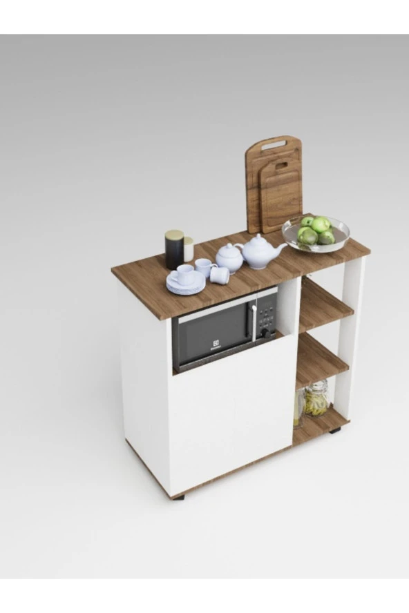 Mokaparkavm Bozlale Mikrodalga Fırın Dolabı Kahve Dolabı - 3