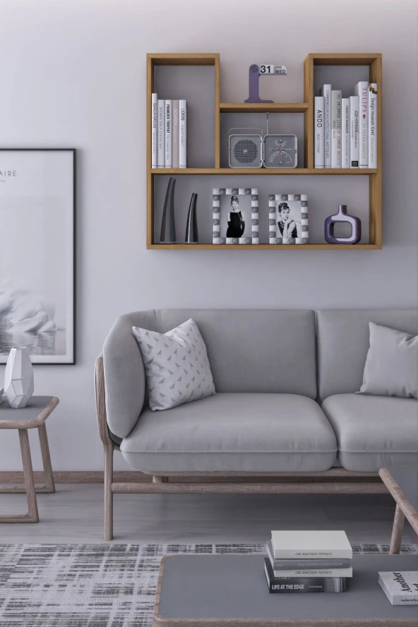 Mokaparkavm Lale Kitaplık Bölmeli Kitaplık Raflı - 2