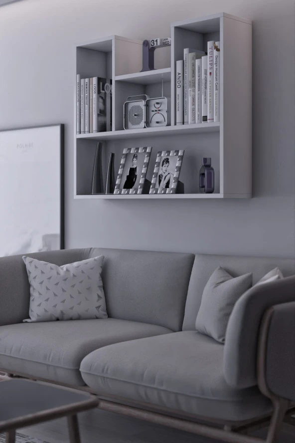 Mokaparkavm Lale Kitaplık Bölme Kitaplık Raflı Kitaplık - 4