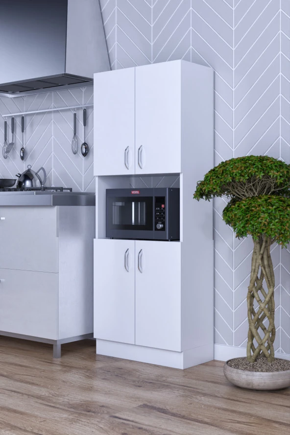 Mokaparkavm Nisan Çok Amaçlı Mikrodalga Fırın Dolabı - 3