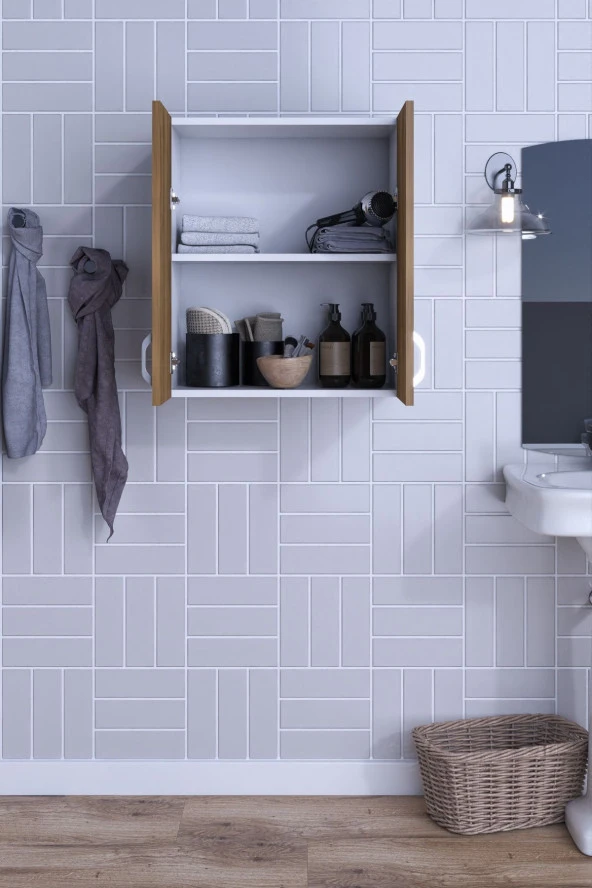 Mokaparkavm Moza Çok Amaçlı Dolap Kapaklı Mutfak Banyo Balkon - 3