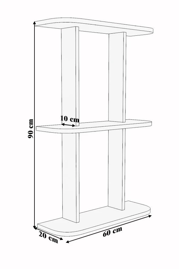 Mokaparkavm Kardelen Dekoratif Salon Rafı - 4