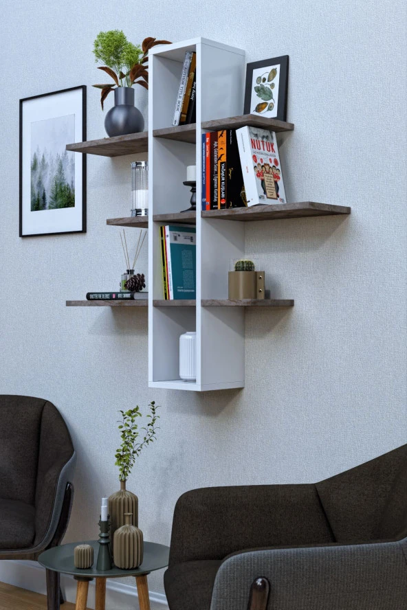 Mokaparkavm Yaz Kitaplık Dekoratif Raf