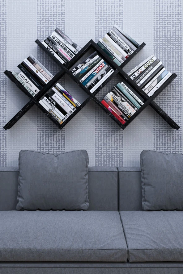 Mokaparkavm Manol Kitaplık Çapraz Kitaplık - 2