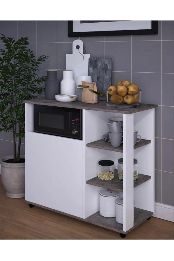 Dekorfim Bozlale Çok Amaclı Mikro Dalga Fırın Dolabi - 3