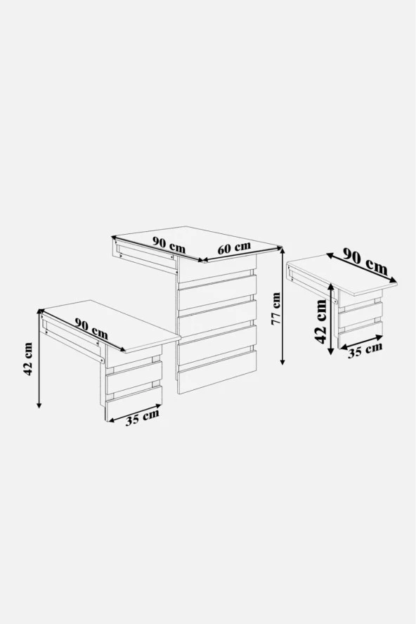 Mokaparkavm Açelya Yemek Masası Mutfak Masası Balkon Masası - 4