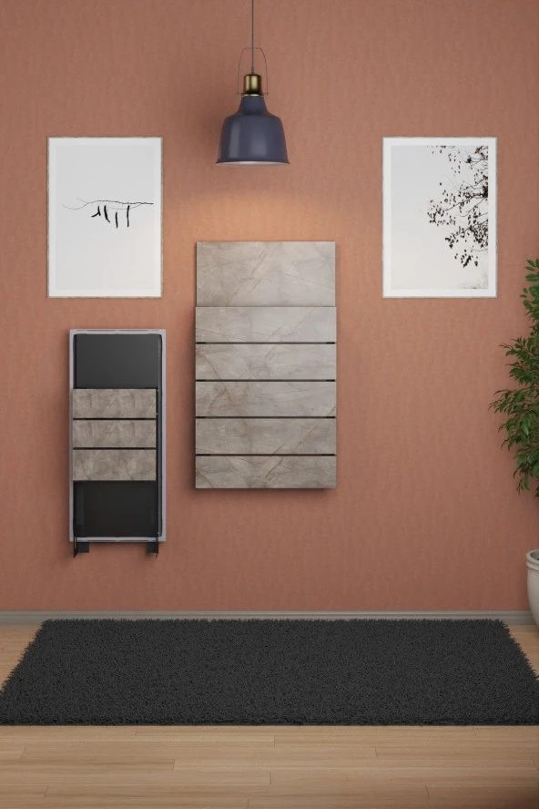 Mokaparkavm Mokapark Katlanır Raylı Mutfak Balkon Masa Dekoratif Tek Tabure Ayaklı Duvara Monte Alya - 4