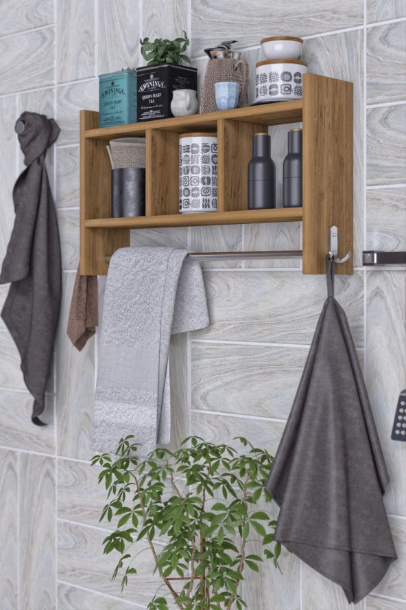 Mokaparkavm Erguvan Mutfak Rafı Düyenleyici Raf - Resim 3