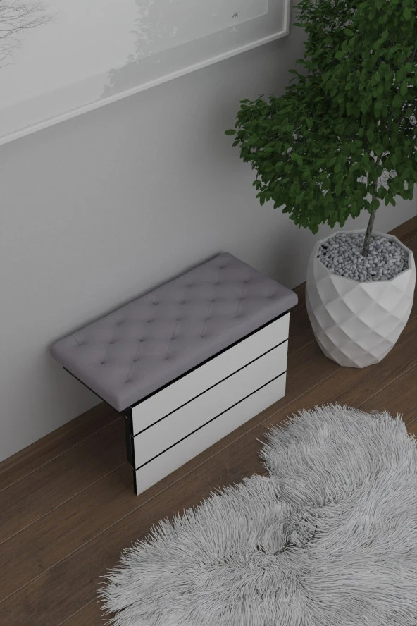 Mokaparkavm Mimoza Tabure Antre Giriş Hol Ayakabı Önü - 3