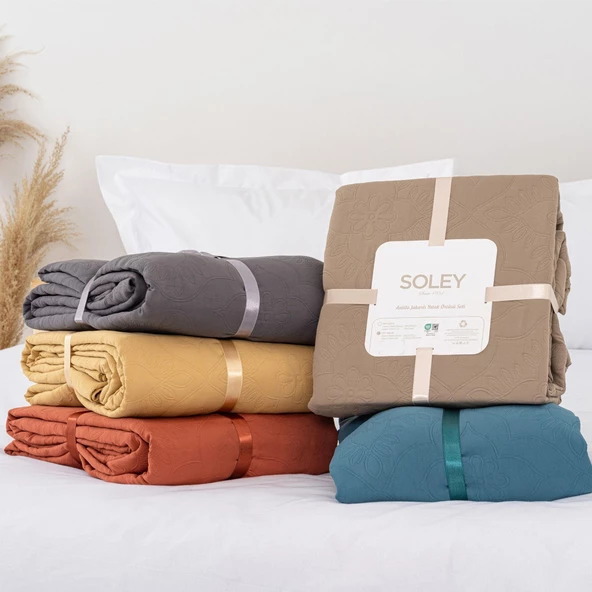 Soley | Antilo | Tek Kişilik Premium Yatak Örtüsü Seti - 5