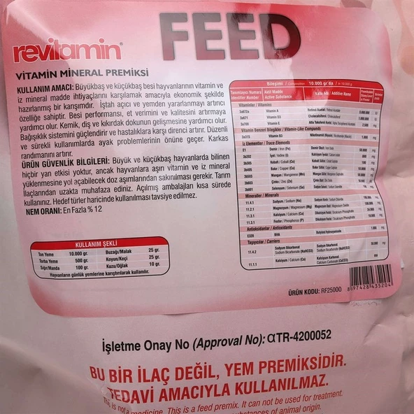 Revitamin Feed Bağışıklık Sistem Düzenleyici Yem Katkı - 8