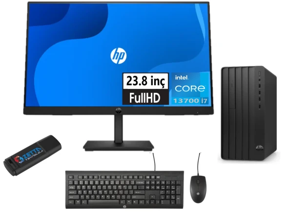 Hp 290 Pro G9 Intel Core I7 13700 32GB 2tb SSD Intel® UHD Graphics WINDOWS11PRO 23.8 Fhd Monitör 238T2X1ES36+WEBLEGELSINUSBBELLEK