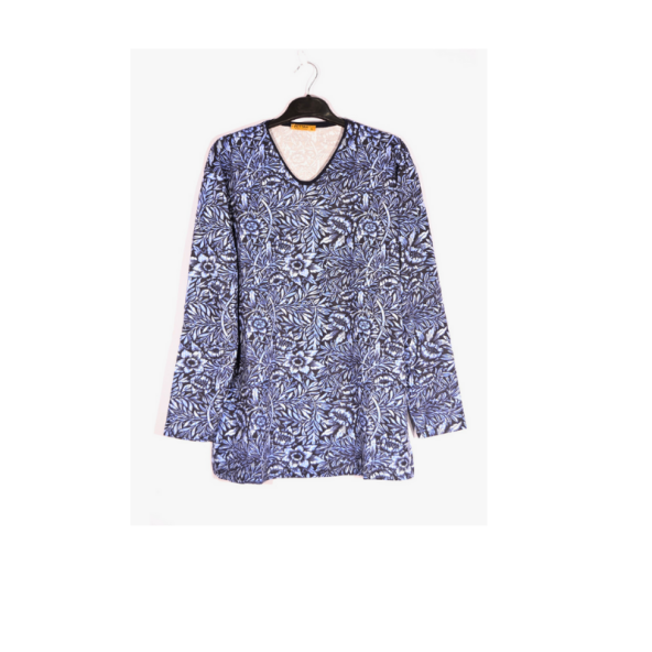 Anne Model bluz Kadın uzun kol iki iplik kalın bluz 6838-02