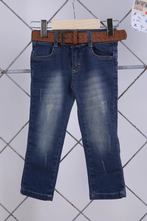 Babyhola Pamuk Gömlek Kot Pantolon Erkek Bebek Çocuk Bayramlık Takım Elbise 22356 - 4