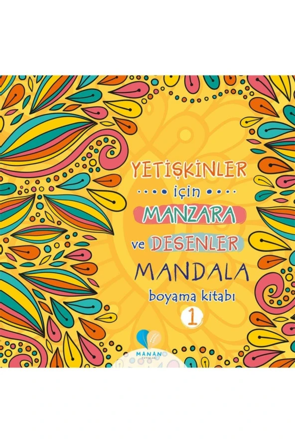 Yetişkinler Için Manzara Ve Desenler Mandala Boyama Kitabı-1