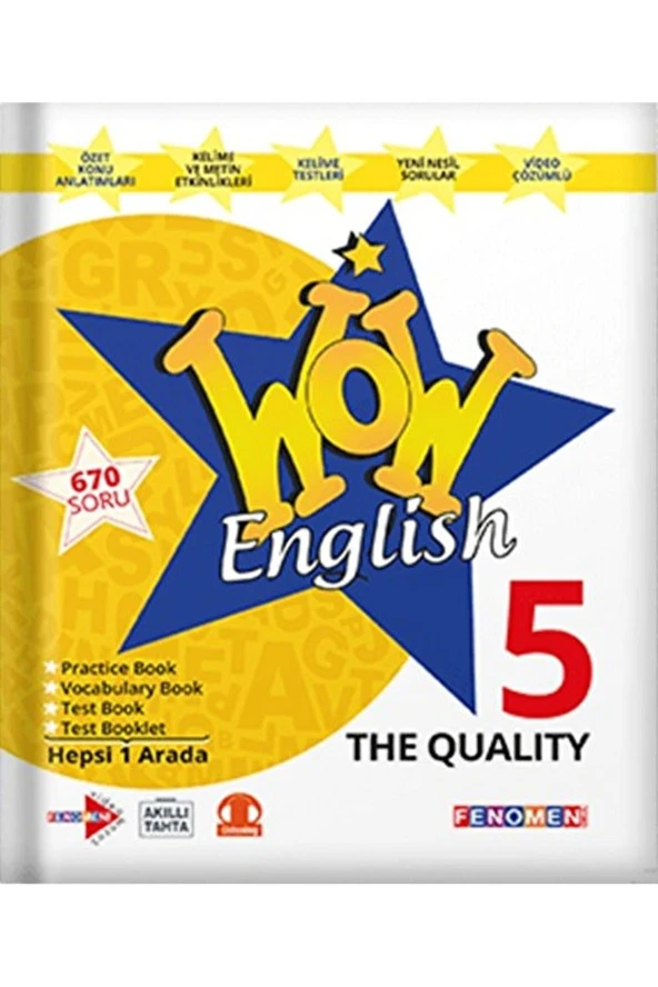 5. Sınıf Wow English The Quality Fenomen Okul / Kolektif / Fenomen Kitap / 9786257174657