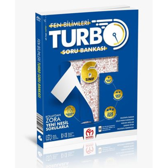 6. Sınıf Turbo Fen Bilimleri Soru Bankası / Mustafa Daban / Model Eğitim Yayıncılık / 9786258358537