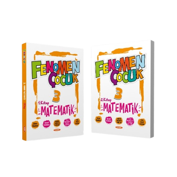 3. Sınıf Matematik (2 Kitap) Fenomen Çocuk / Osman Güven / Fenomen Kitap / 9786057790781