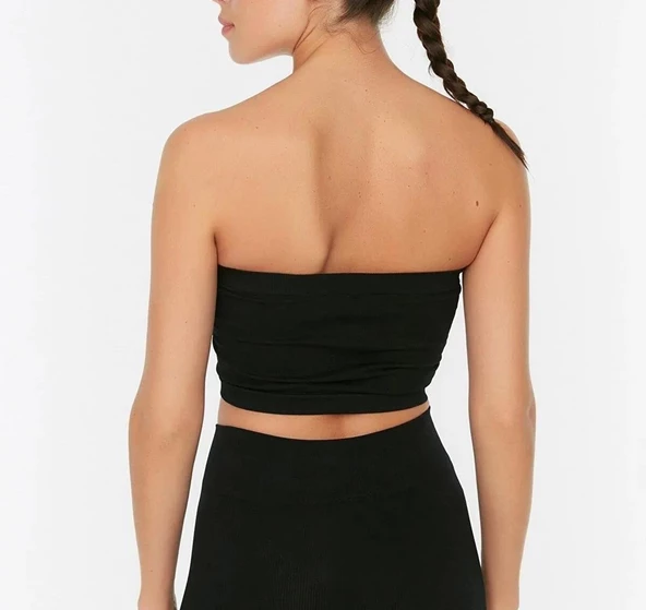 Ultra Rahat Seamless Staplez Fitilli Spor Sütyeni, Rahat Fitness Crop ve Büstiyer - 3