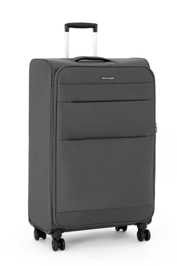 Pierre Cardin Ultra Light Hafif Lüx Kumaş Büyük Boy Valiz Antrasit 04PC4200 ürün görseli