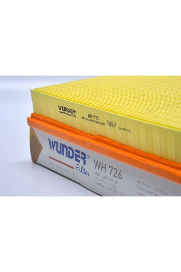 Icon Group - Mercedes 639 Kasa Vito - Viano Hava Filtresi - WH726 - Resim 2