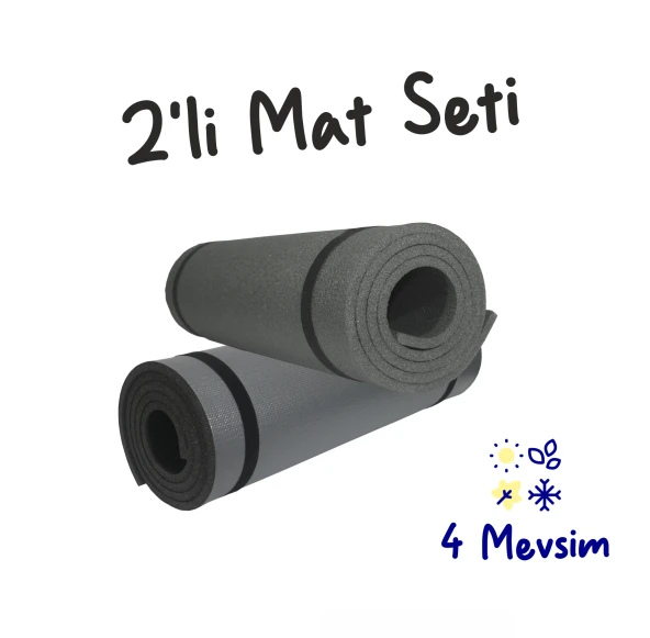 2'li Mat Seti- 190x60cm 10mm Filmli & Düz