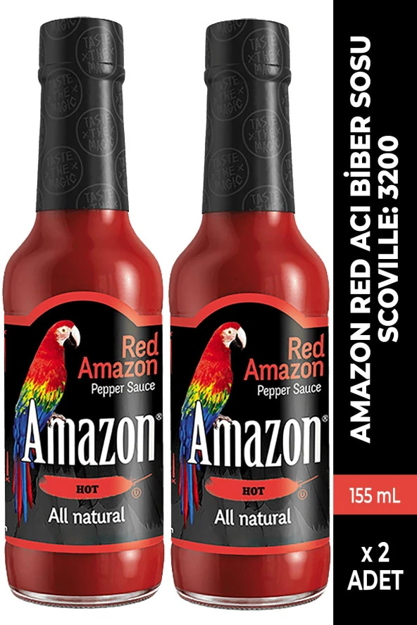 Amazon Red Amazon Acı Biber Sosu 155ML 2 Adet
