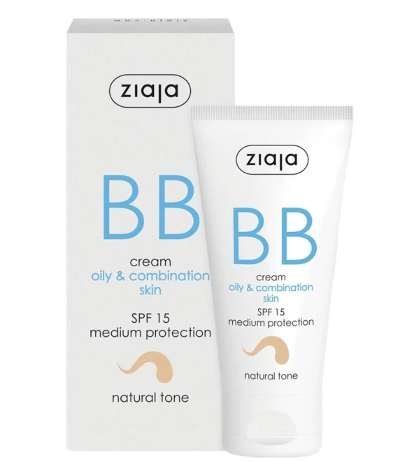 Zıaja Bb Krem Spf15 Natural Ton Yağlı Ciltler 50 Ml