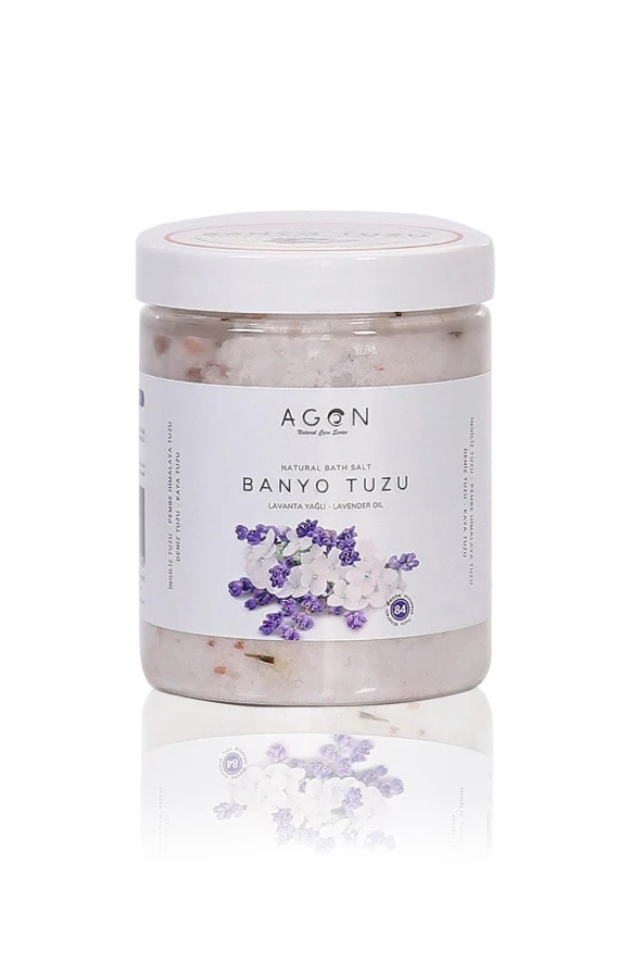 Agon Lavanta Yağlı Doğal Banyo Tuzu 300 gr - İngiliz,Himalaya,Deniz ve Kaya Tuzu - 2