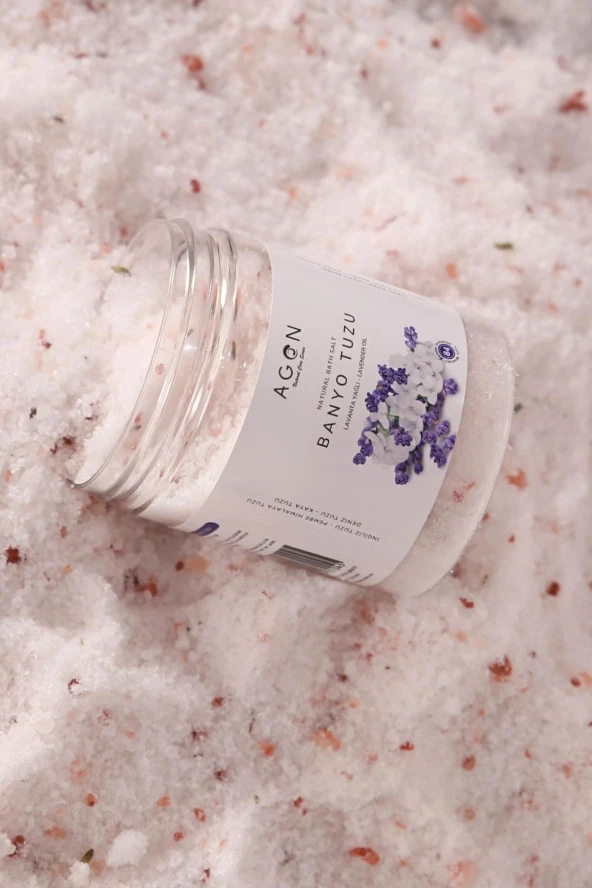 Agon Lavanta Yağlı Doğal Banyo Tuzu 300 gr - İngiliz,Himalaya,Deniz ve Kaya Tuzu - 4