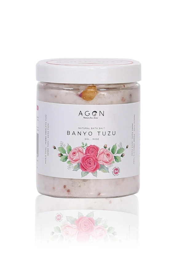 Agon Gül Yağlı Doğal Banyo Tuzu 300 gr - İngiliz,Himalaya,Deniz ve Kaya Tuzu - 3